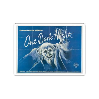 ONE DARK NIGHT (2) 1982 Movie Poster STICKER Vinyl Die-Cut Decal 4 Inch - The Sticker Space
