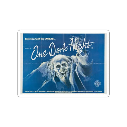 ONE DARK NIGHT (2) 1982 Movie Poster STICKER Vinyl Die-Cut Decal - The Sticker Space