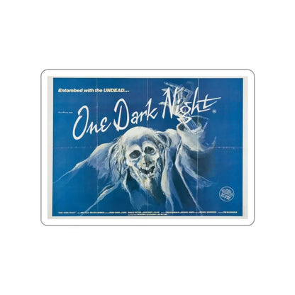 ONE DARK NIGHT (2) 1982 Movie Poster STICKER Vinyl Die-Cut Decal - The Sticker Space