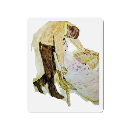 One Day It's Different, Good Housekeeping, February 1963 (Magazine Illustration) Refrigerator Magnet 2 Inch - The Sticker Space