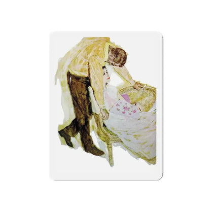 One Day It's Different, Good Housekeeping, February 1963 (Magazine Illustration) Refrigerator Magnet 5 Inch - The Sticker Space