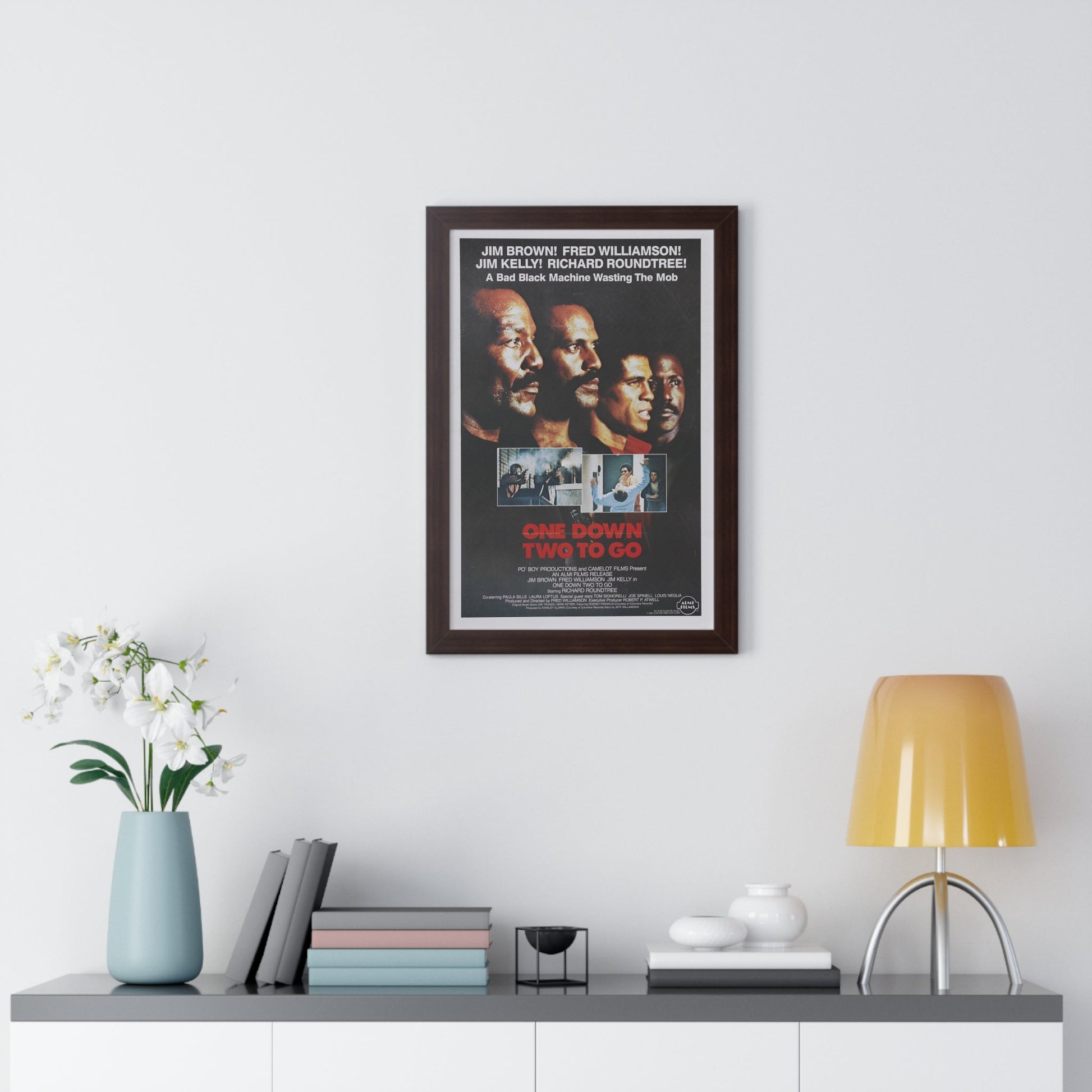 ONE DOWN, TWO TO GO 1982 - Framed Movie Poster-The Sticker Space