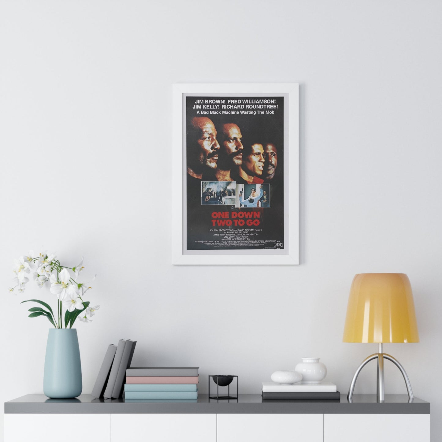 ONE DOWN, TWO TO GO 1982 - Framed Movie Poster-The Sticker Space