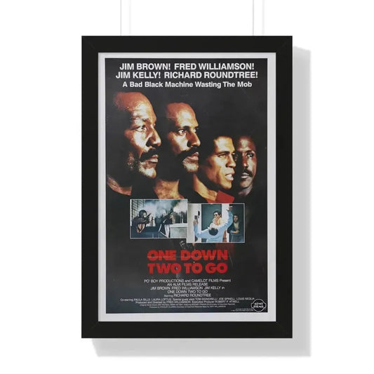 ONE DOWN, TWO TO GO 1982 - Framed Movie Poster 16″ x 24″ Black - The Sticker Space