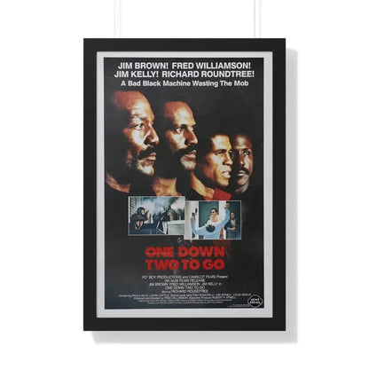 ONE DOWN, TWO TO GO 1982 - Framed Movie Poster 20" x 30" Black - The Sticker Space