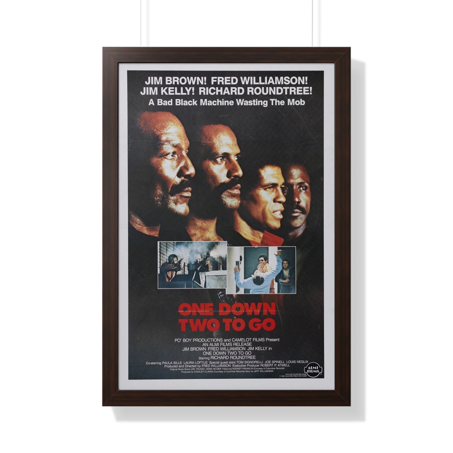 ONE DOWN, TWO TO GO 1982 - Framed Movie Poster-20" x 30"-The Sticker Space