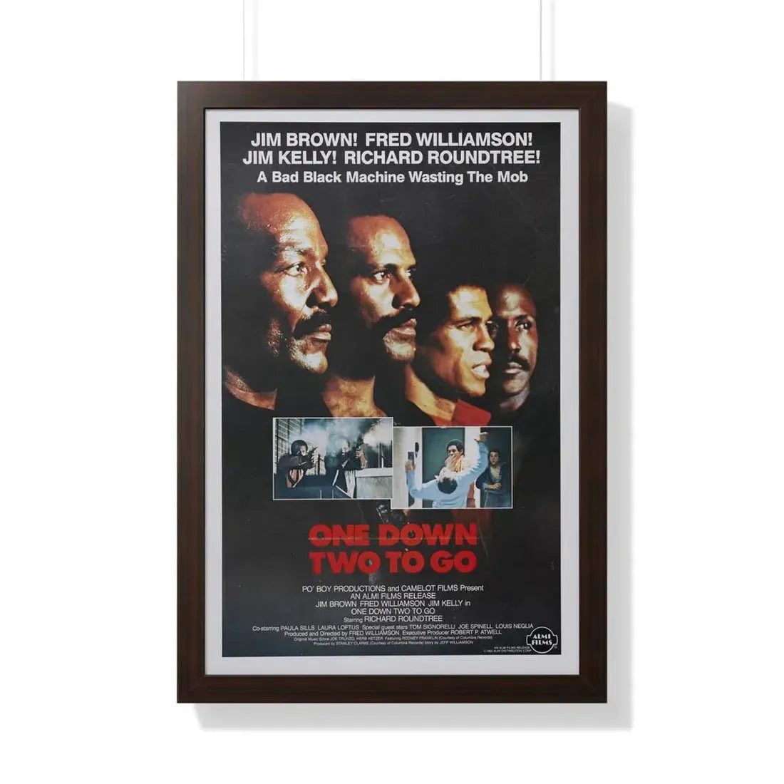 ONE DOWN, TWO TO GO 1982 - Framed Movie Poster - The Sticker Space