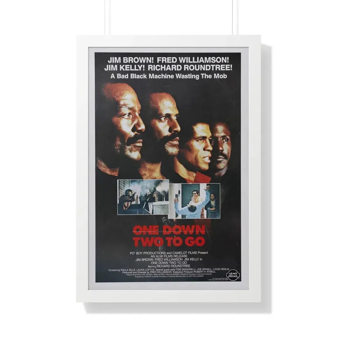 ONE DOWN, TWO TO GO 1982 - Framed Movie Poster - The Sticker Space