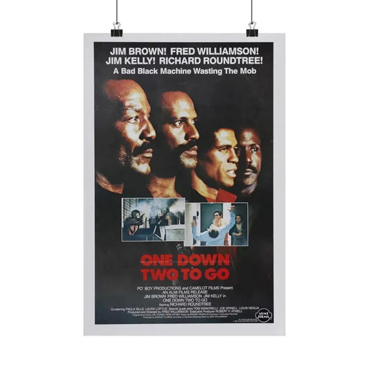 ONE DOWN, TWO TO GO 1982 - Paper Movie Poster 12″ x 18″ Matte - The Sticker Space