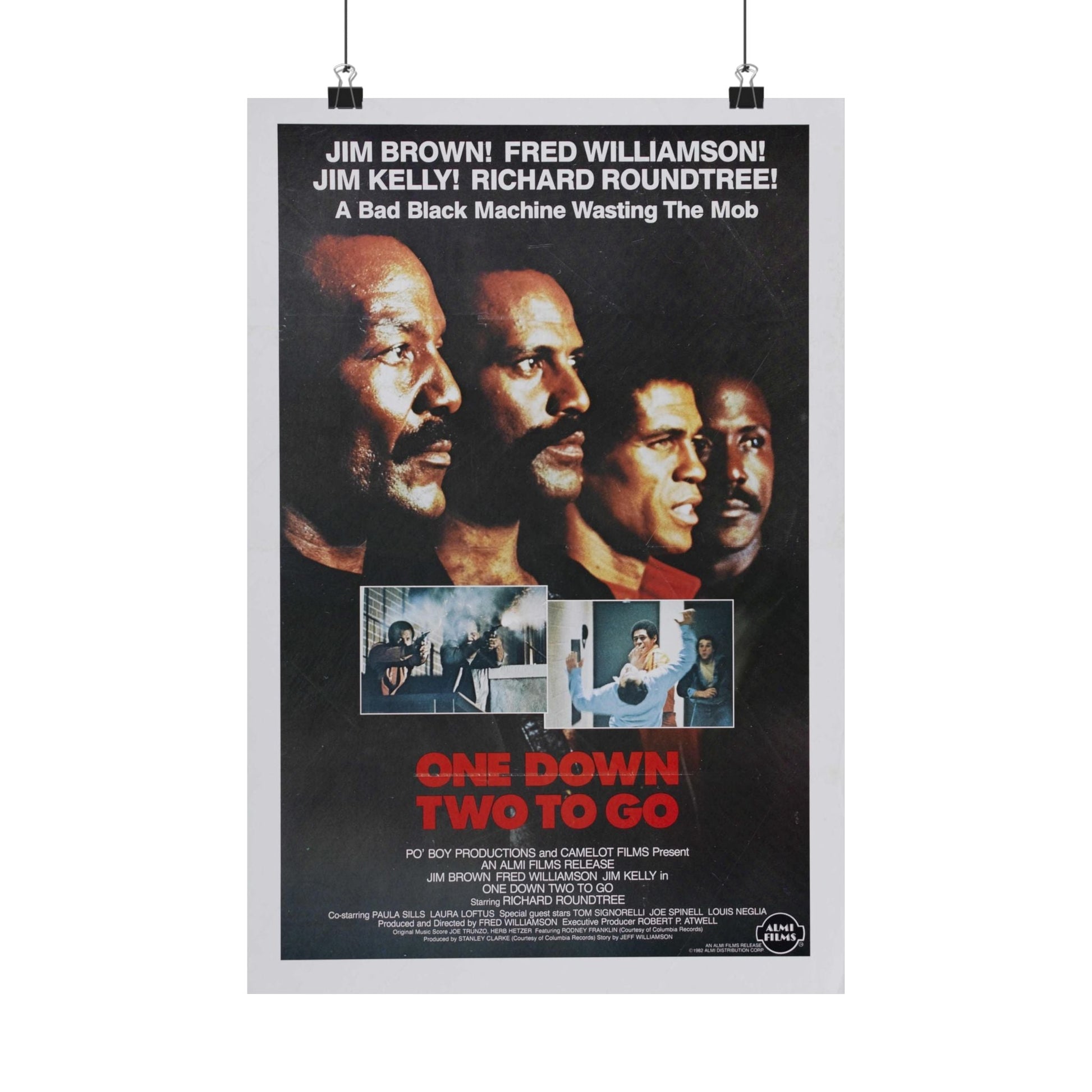 ONE DOWN, TWO TO GO 1982 - Paper Movie Poster-12″ x 18″-The Sticker Space