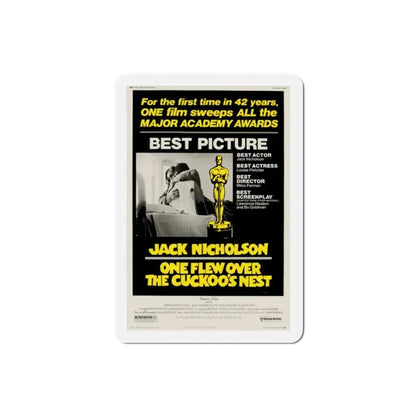 One Flew Over the Cuckoo's Nest 1975 2 Movie Poster Refrigerator Magnet 2 Inch - The Sticker Space