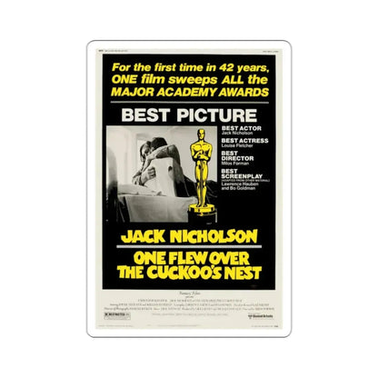One Flew Over the Cuckoo's Nest 1975 2 STICKER Vinyl Die-Cut Decal 2 Inch - The Sticker Space