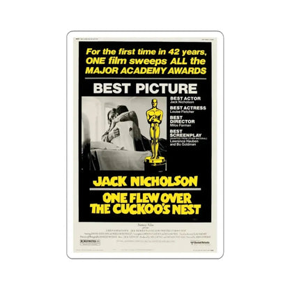 One Flew Over the Cuckoo's Nest 1975 2 STICKER Vinyl Die-Cut Decal 3 Inch - The Sticker Space