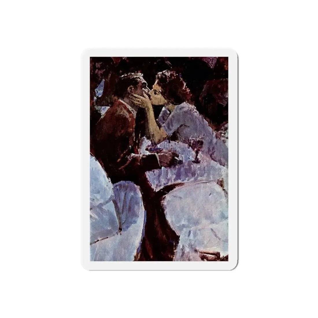 One Hidden Day, Redbook, June 1962 (Magazine Illustration) Refrigerator Magnet 6 Inch - The Sticker Space