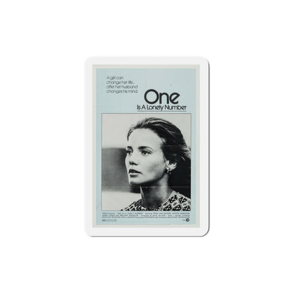 One Is a Lonely Number 1972 Movie Poster Die-Cut Magnet-3 Inch-The Sticker Space