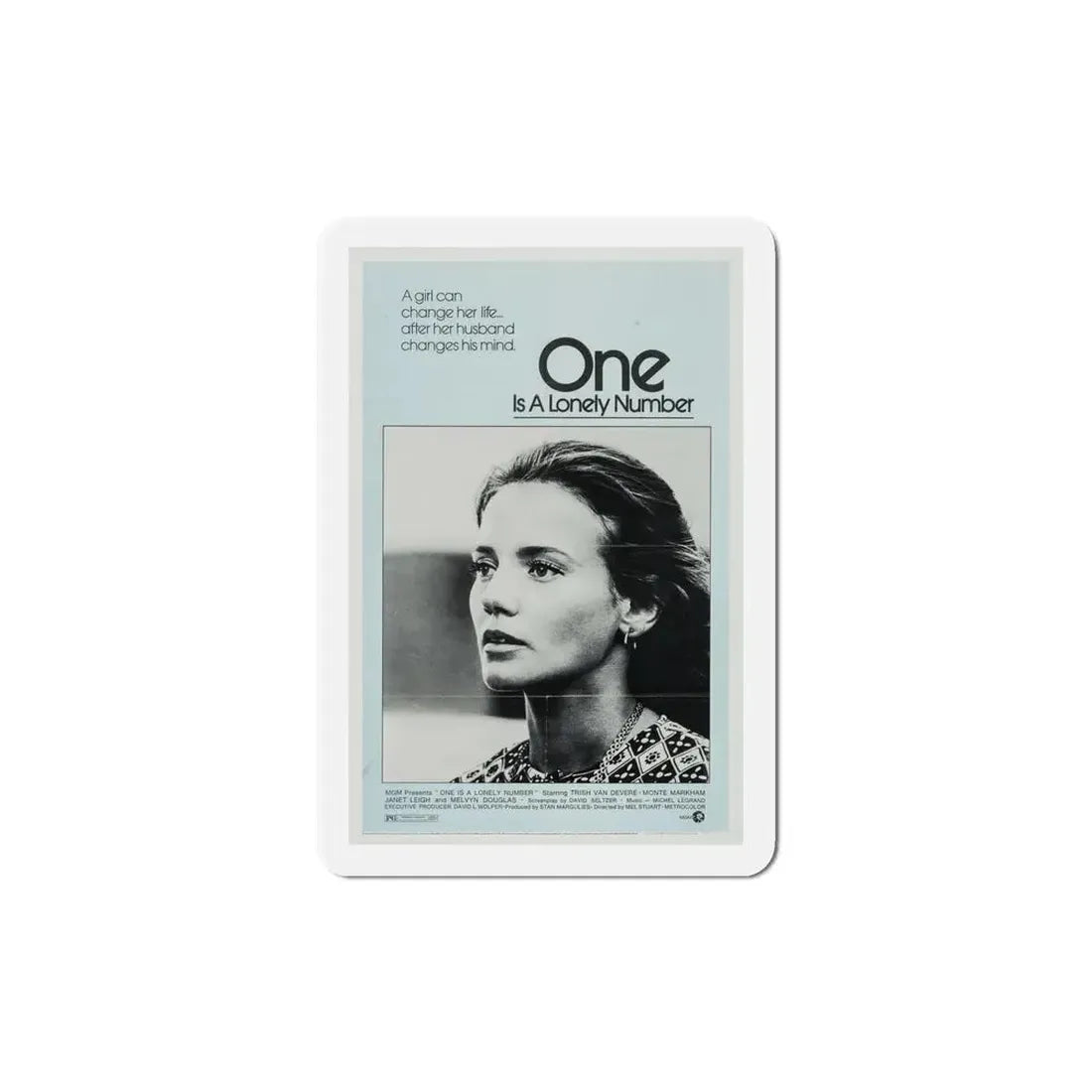 One Is a Lonely Number 1972 Movie Poster Refrigerator Magnet 4 Inch - The Sticker Space