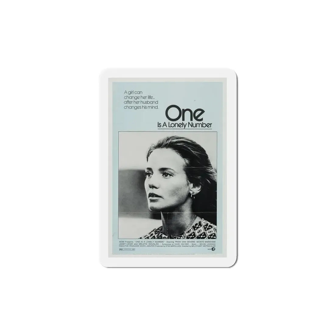 One Is a Lonely Number 1972 Movie Poster Refrigerator Magnet - The Sticker Space
