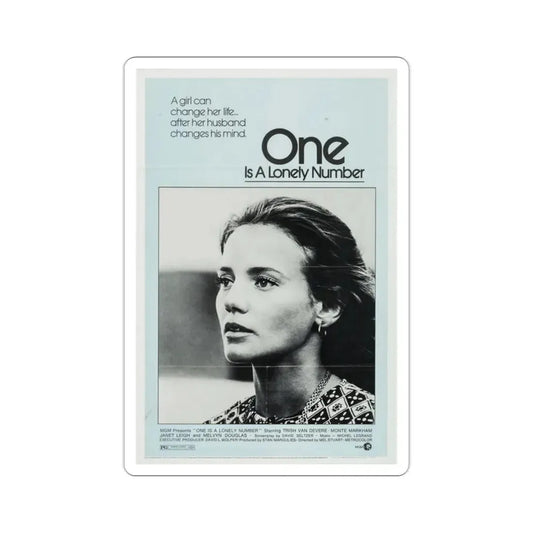 One Is a Lonely Number 1972 Movie Poster STICKER Vinyl Die-Cut Decal 2 Inch - The Sticker Space