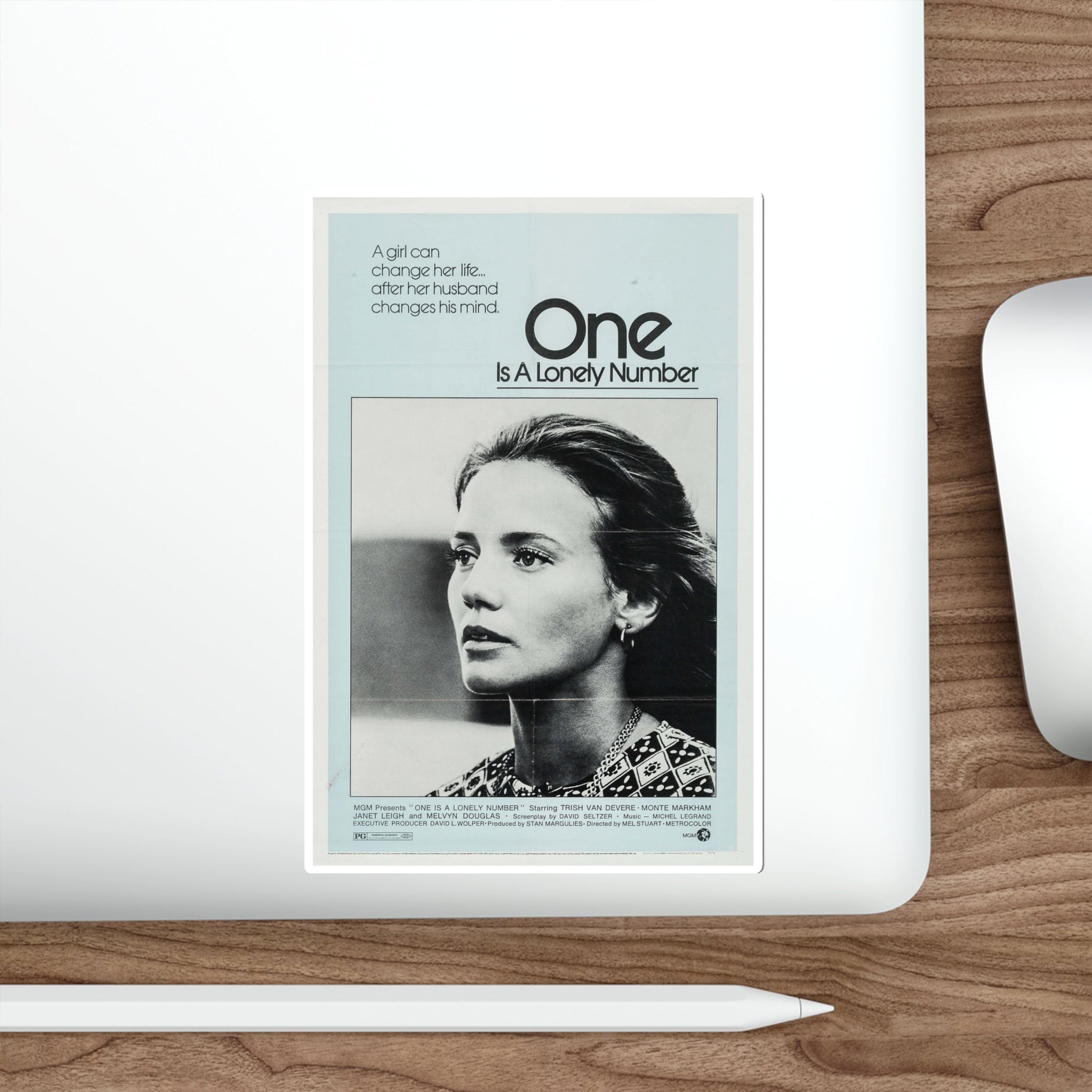 One Is a Lonely Number 1972 Movie Poster STICKER Vinyl Die-Cut Decal-The Sticker Space