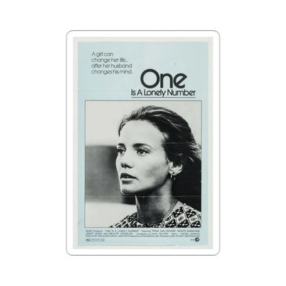 One Is a Lonely Number 1972 Movie Poster STICKER Vinyl Die-Cut Decal - The Sticker Space