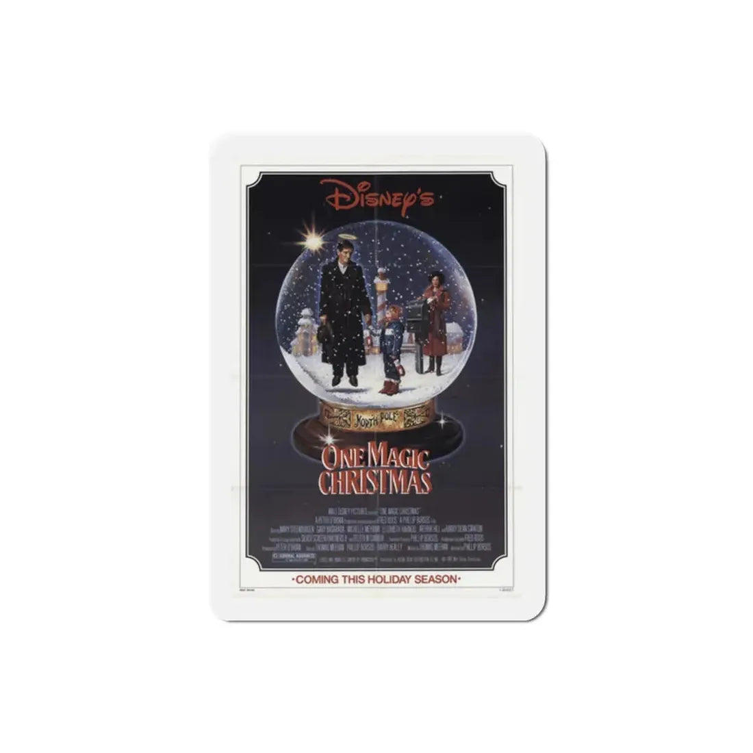 One Magic Christmas 1985 Movie Poster Refrigerator Magnet 2 Inch - The Sticker Space
