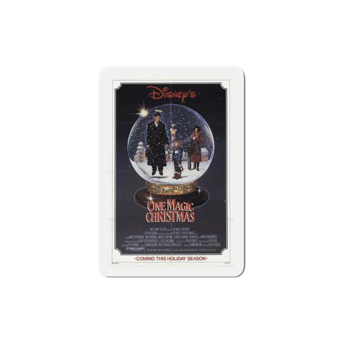 One Magic Christmas 1985 Movie Poster Refrigerator Magnet - The Sticker Space
