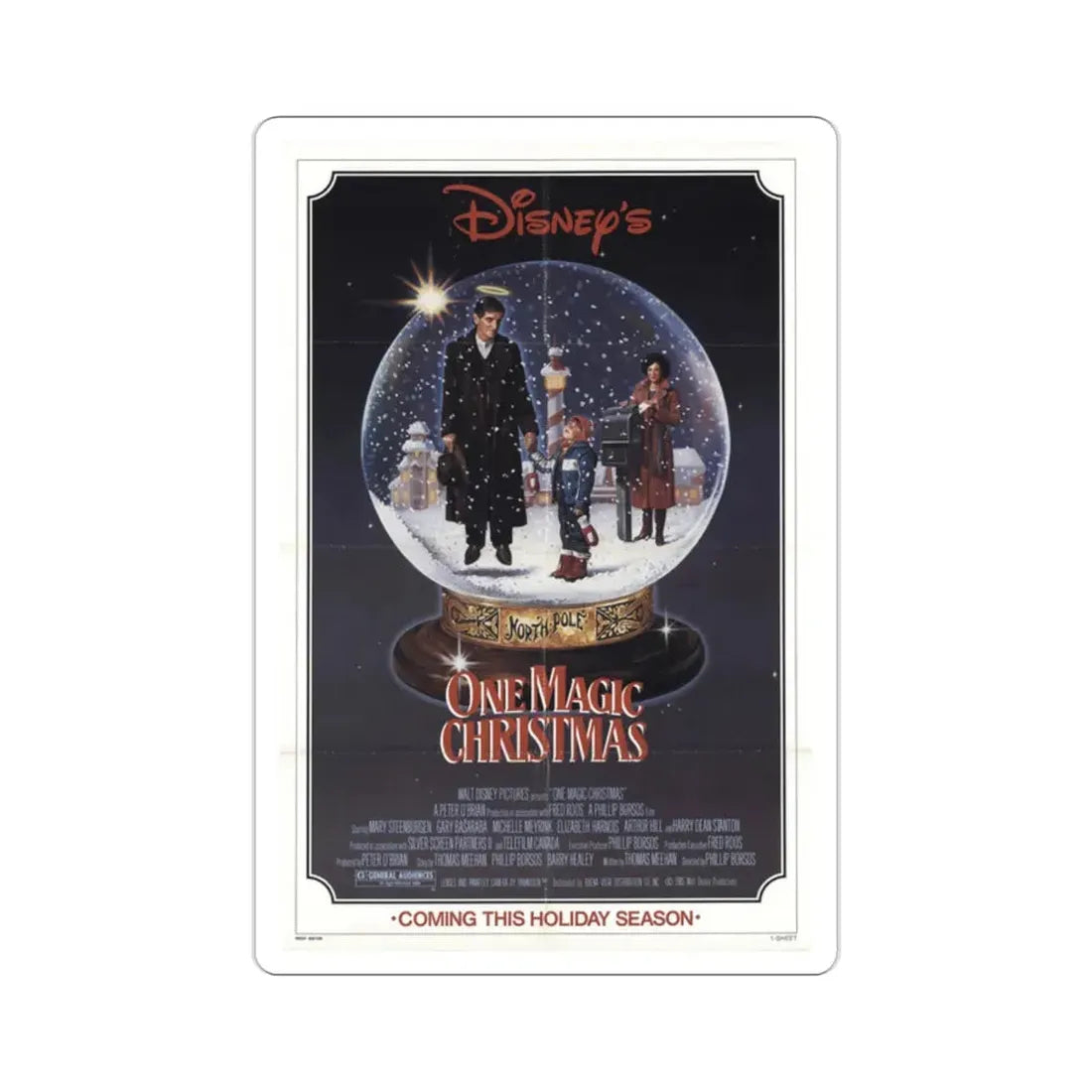 One Magic Christmas 1985 Movie Poster STICKER Vinyl Die-Cut Decal 2 Inch - The Sticker Space