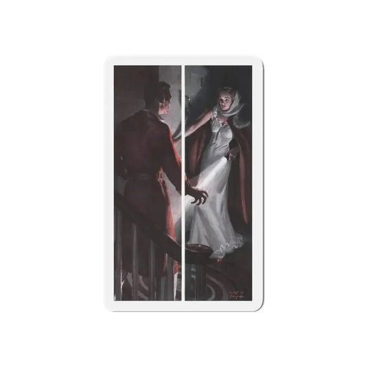 One Man's Secret, Cosmopolitan, March 1943 (Magazine Illustration) Refrigerator Magnet 6 Inch - The Sticker Space