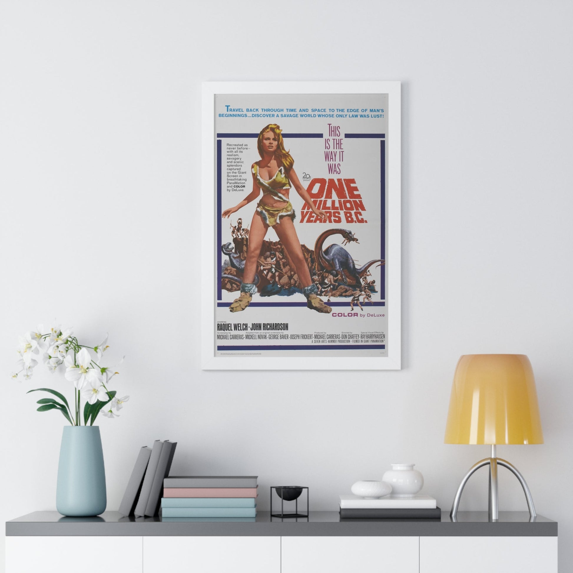 ONE MILLION YEARS B.C 1986 - Framed Movie Poster-The Sticker Space