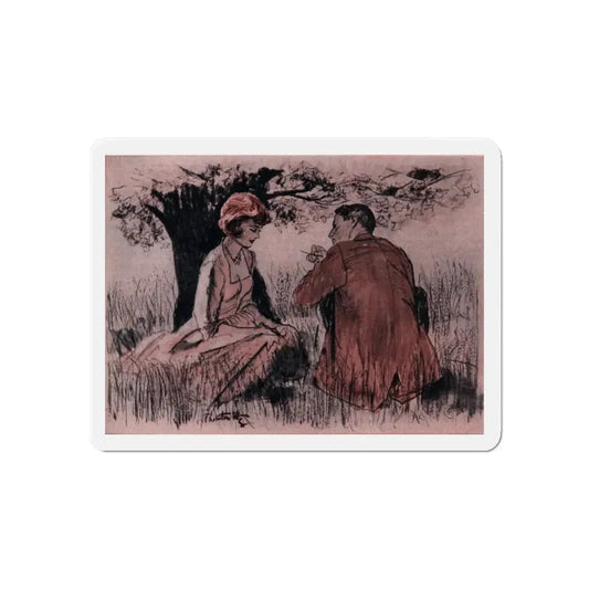 One Monday We Killed Them All (3), Cosmopolitan, November 1961 (Magazine Illustration) Refrigerator Magnet 6 Inch - The Sticker Space