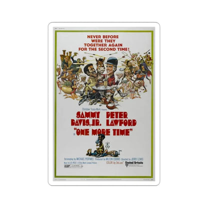 One More Time 1970 Movie Poster STICKER Vinyl Die-Cut Decal 2 Inch - The Sticker Space