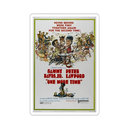 One More Time 1970 Movie Poster STICKER Vinyl Die-Cut Decal 6 Inch - The Sticker Space
