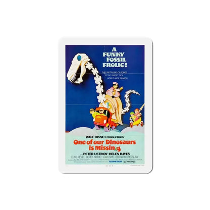 One of Our Dinosaurs Is Missing 1975 Movie Poster Refrigerator Magnet 2 Inch - The Sticker Space