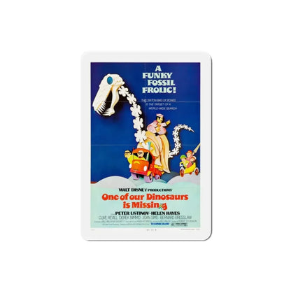 One of Our Dinosaurs Is Missing 1975 Movie Poster Refrigerator Magnet - The Sticker Space