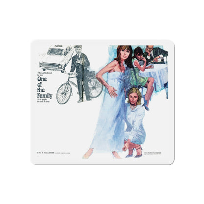 One of the Family by G. A. Callender (Magazine Illustration) Refrigerator Magnet-5" x 5"-The Sticker Space