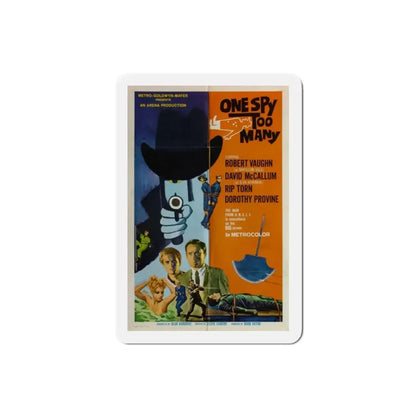 One Spy Too Many 1966 Movie Poster Refrigerator Magnet 2 Inch - The Sticker Space
