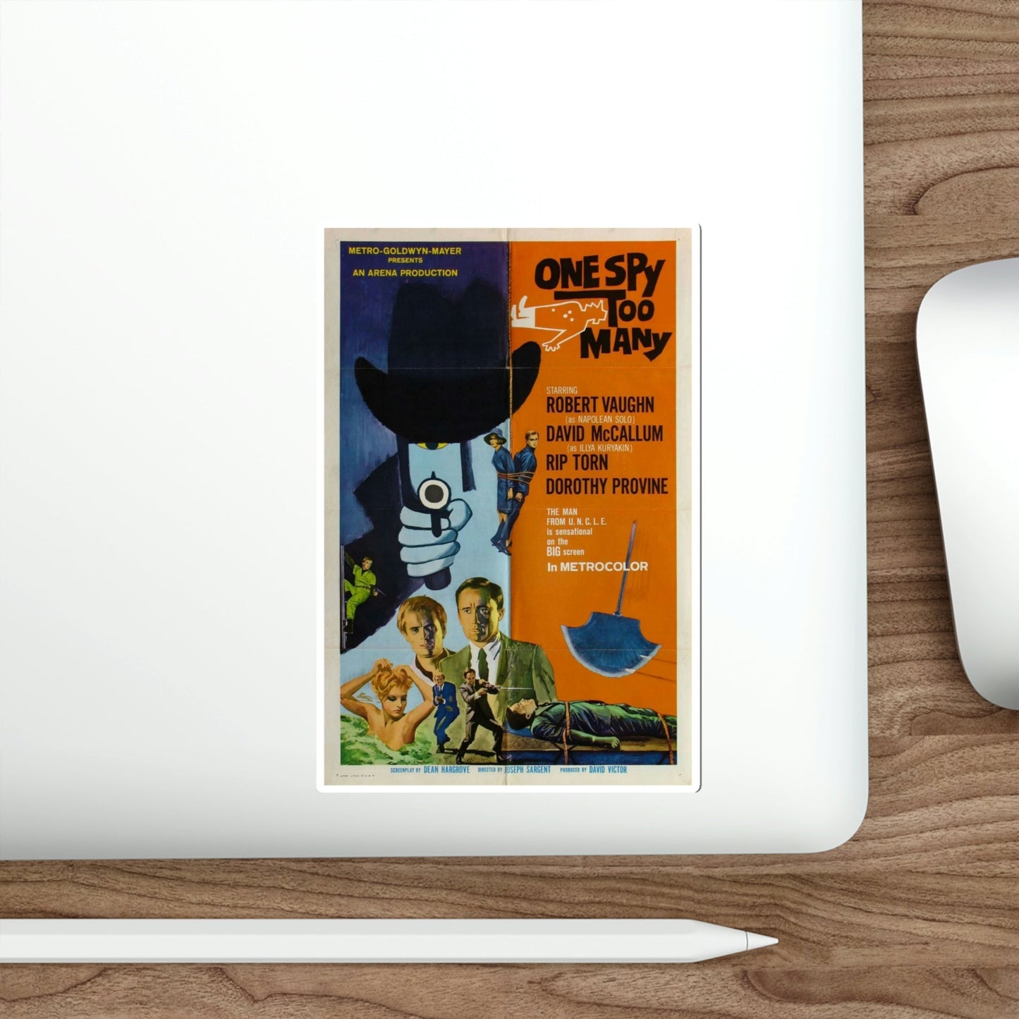 One Spy Too Many 1966 Movie Poster STICKER Vinyl Die-Cut Decal-The Sticker Space