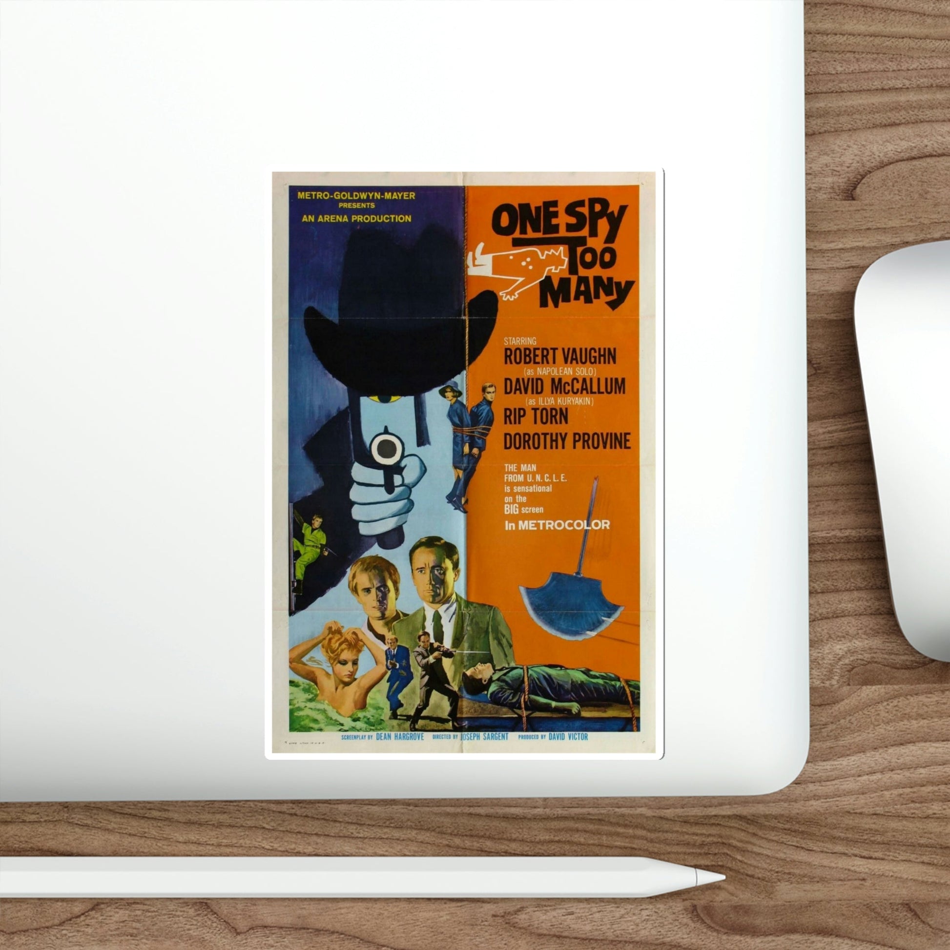 One Spy Too Many 1966 Movie Poster STICKER Vinyl Die-Cut Decal-The Sticker Space