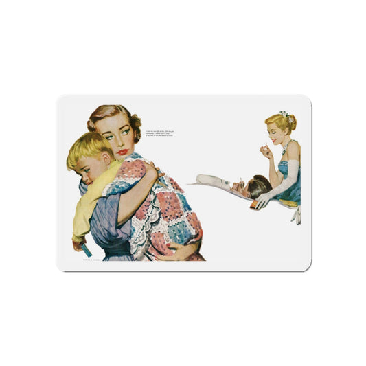 One Sunny Day, McCalls magazine Illustration, 1952 (Magazine Illustration) Refrigerator Magnet-6 × 6"-The Sticker Space