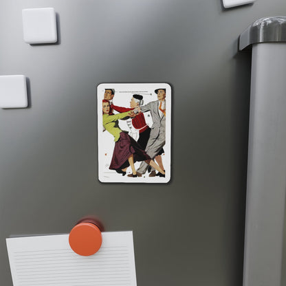 One Thing In Common, Good Housekeeping, January 1949 (Magazine Illustration) Refrigerator Magnet-The Sticker Space