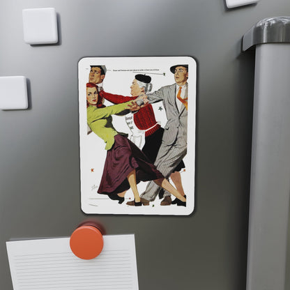 One Thing In Common, Good Housekeeping, January 1949 (Magazine Illustration) Refrigerator Magnet-The Sticker Space