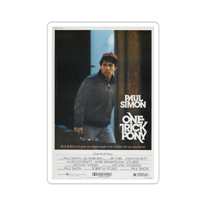 One Trick Pony 1980 Movie Poster STICKER Vinyl Die-Cut Decal-3 Inch-The Sticker Space