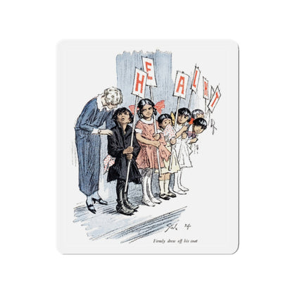 One Uses the Handkerchief (6), Woman's Home Companion, November 1924 (Magazine Illustration) Refrigerator Magnet-2" x 2"-The Sticker Space