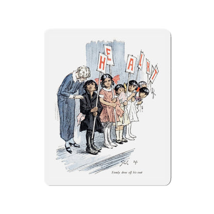 One Uses the Handkerchief (6), Woman's Home Companion, November 1924 (Magazine Illustration) Refrigerator Magnet-3" x 3"-The Sticker Space