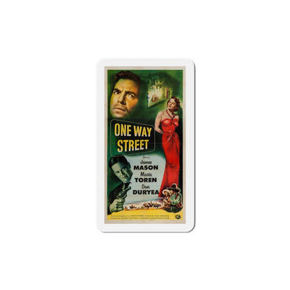 One Way Street 1950 Movie Poster Die-Cut Magnet-6 Inch-The Sticker Space