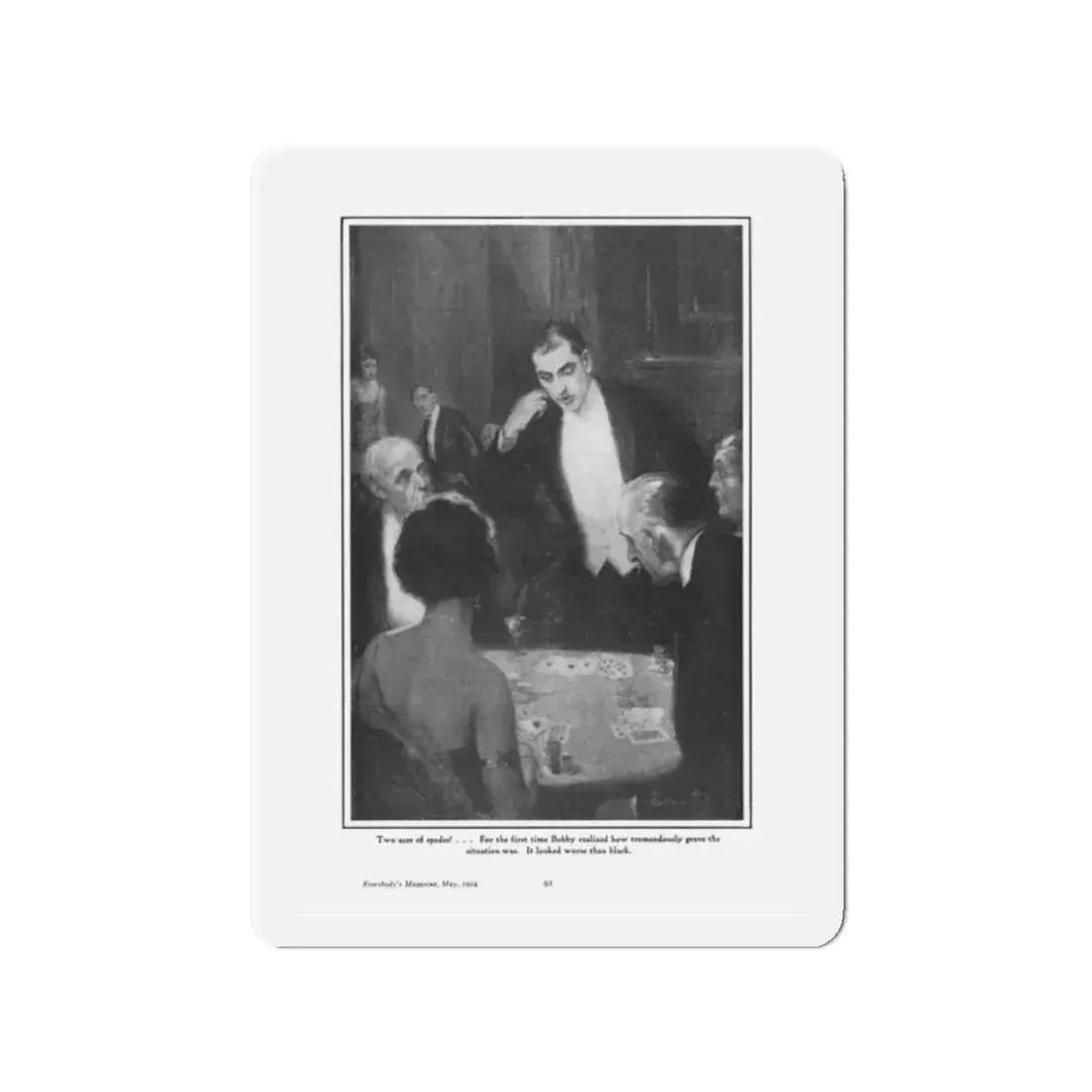 One-Way Street (2), Everybody's Magazine, May 1924 (Magazine Illustration) Refrigerator Magnet - The Sticker Space