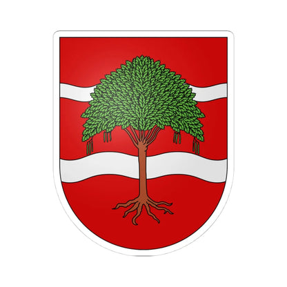 Onex-coat of arms (Switzerland) (Coat of Arms) STICKER Vinyl Kiss-Cut Decal 4 Inch White - The Sticker Space