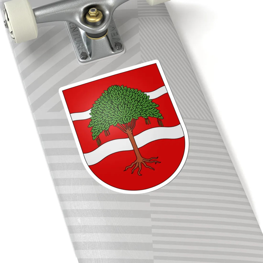 Onex-coat of arms (Switzerland) (Coat of Arms) STICKER Vinyl Kiss-Cut Decal - The Sticker Space