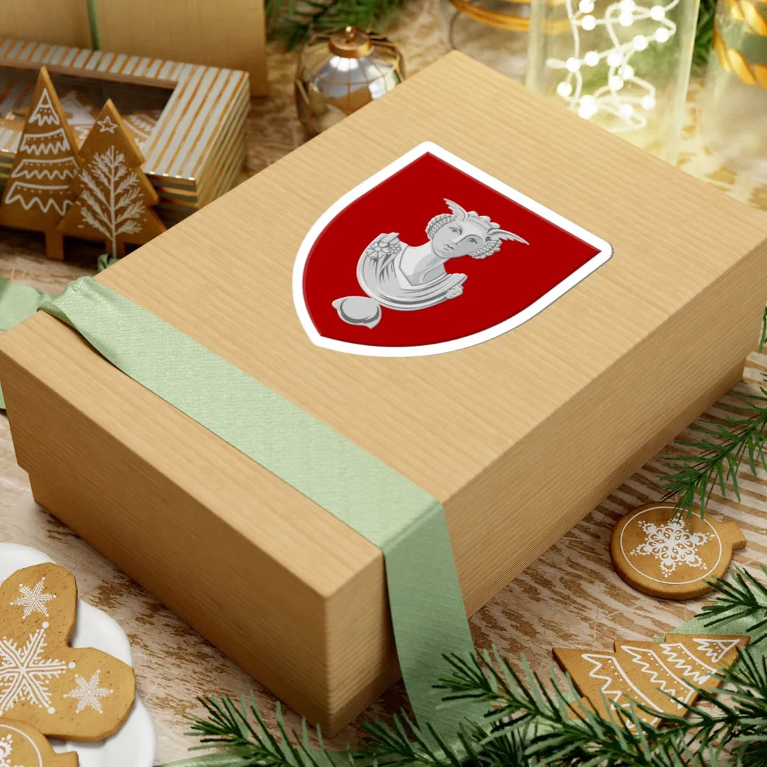 Onhaye wapen (Belgium) (Coat of Arms) STICKER Vinyl Kiss-Cut Decal - The Sticker Space