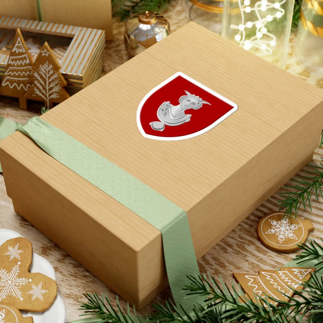 Onhaye wapen (Belgium) (Coat of Arms) STICKER Vinyl Kiss-Cut Decal - The Sticker Space